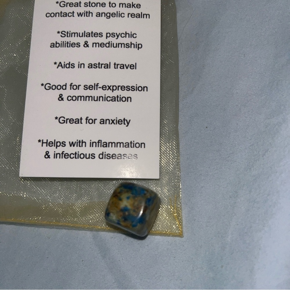 Blue and Brown Stone with Benefits Card